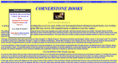 Desktop Screenshot of cornerstonebooks.net